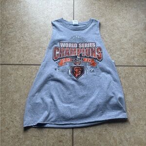Gildan Kids World Series Champions Tank Top - Gray and Orange